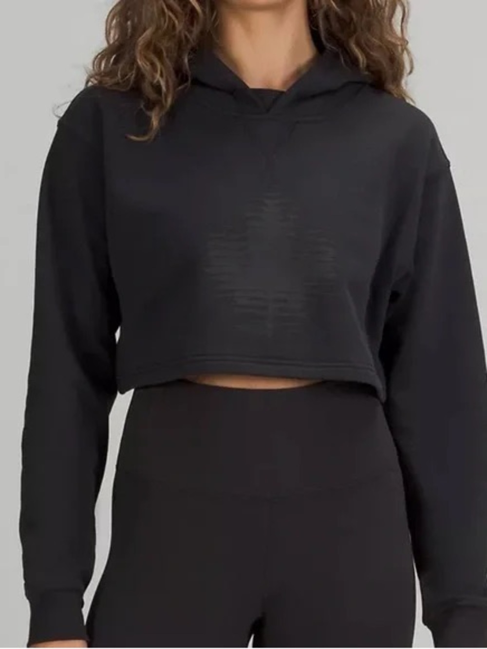 Lululemon Team Canada All Yours Cropped Hoodie - Black